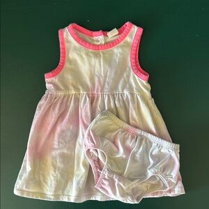 Tucker + Tate Pink and White Dress with Diaper Cover